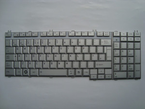 Клавиатура за лаптоп Toshiba Satellite P200 P205 Сребриста (втора употреба)